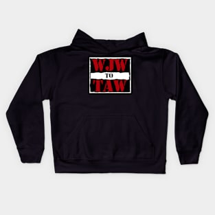 We Just Want To Talk About Wrestling Podcast Attitude Era Design Kids Hoodie